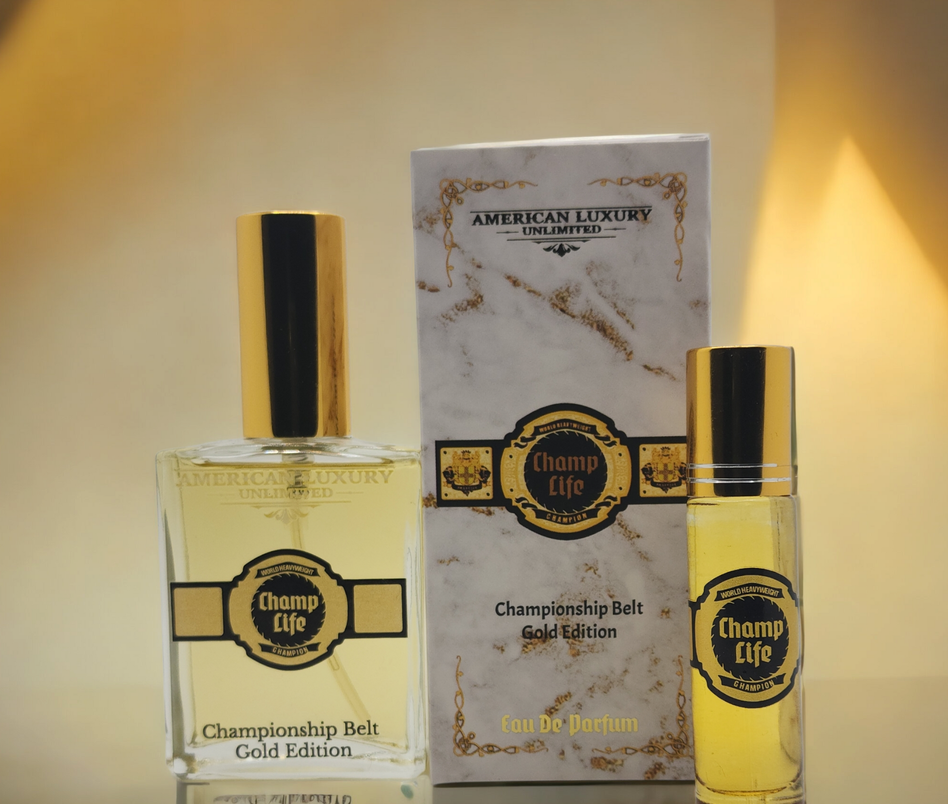 Champ Life - Championship Belt Gold Edition | Men's Fragrance - American Luxury Unlimited