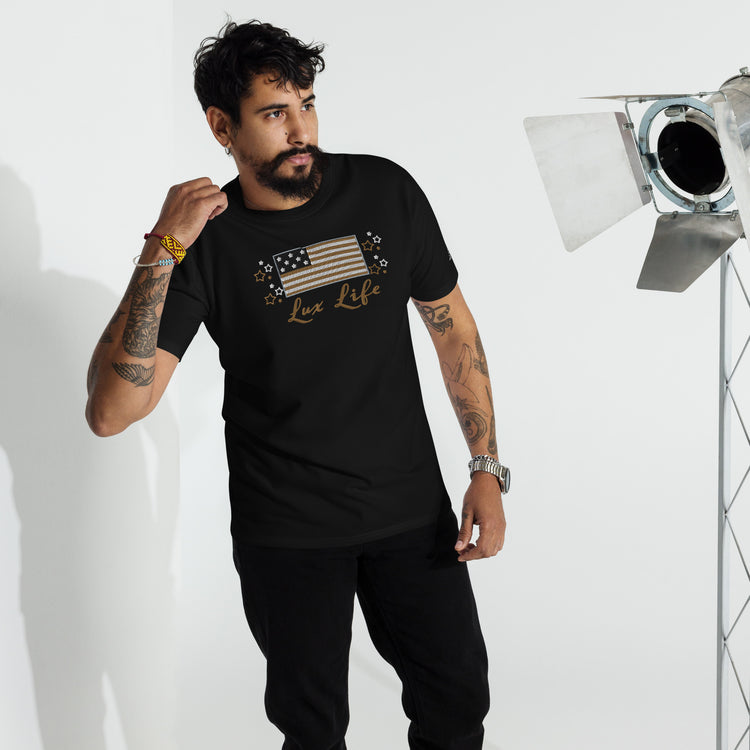 Men’s Lux Life Embroidered Tee - American Luxury Unlimited