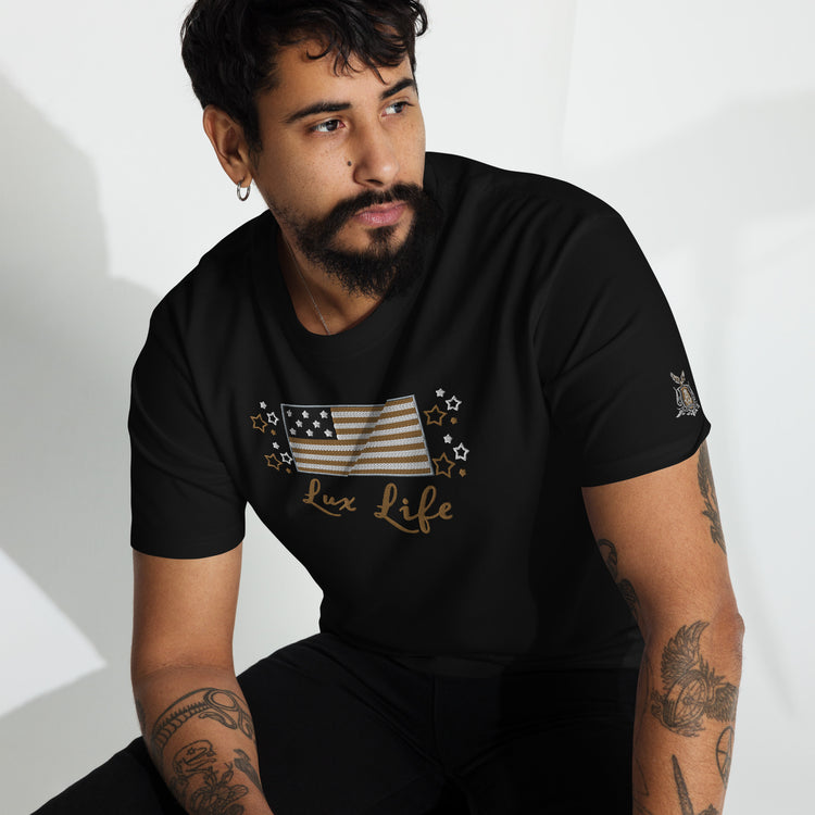 Men’s Lux Life Embroidered Tee - American Luxury Unlimited