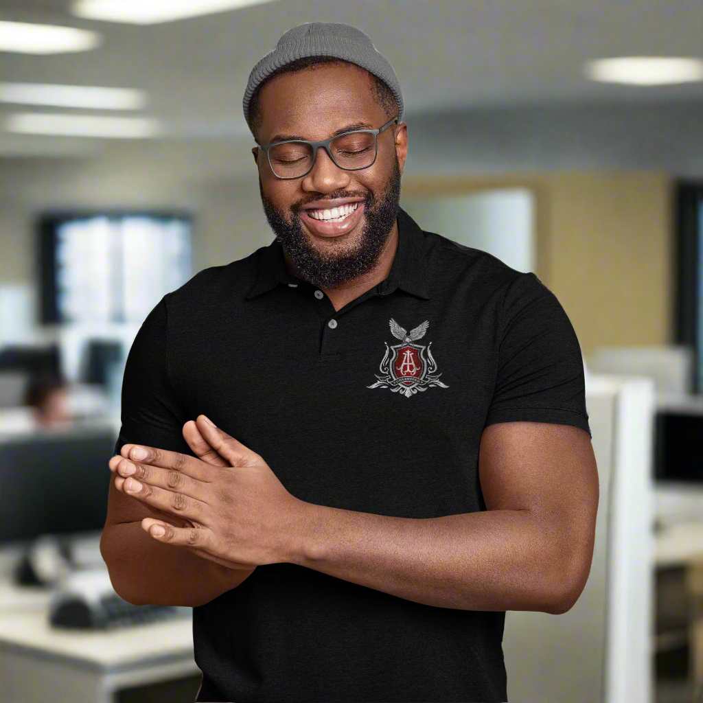 ALU Men's Premium Embroidered Polo - American Luxury Unlimited