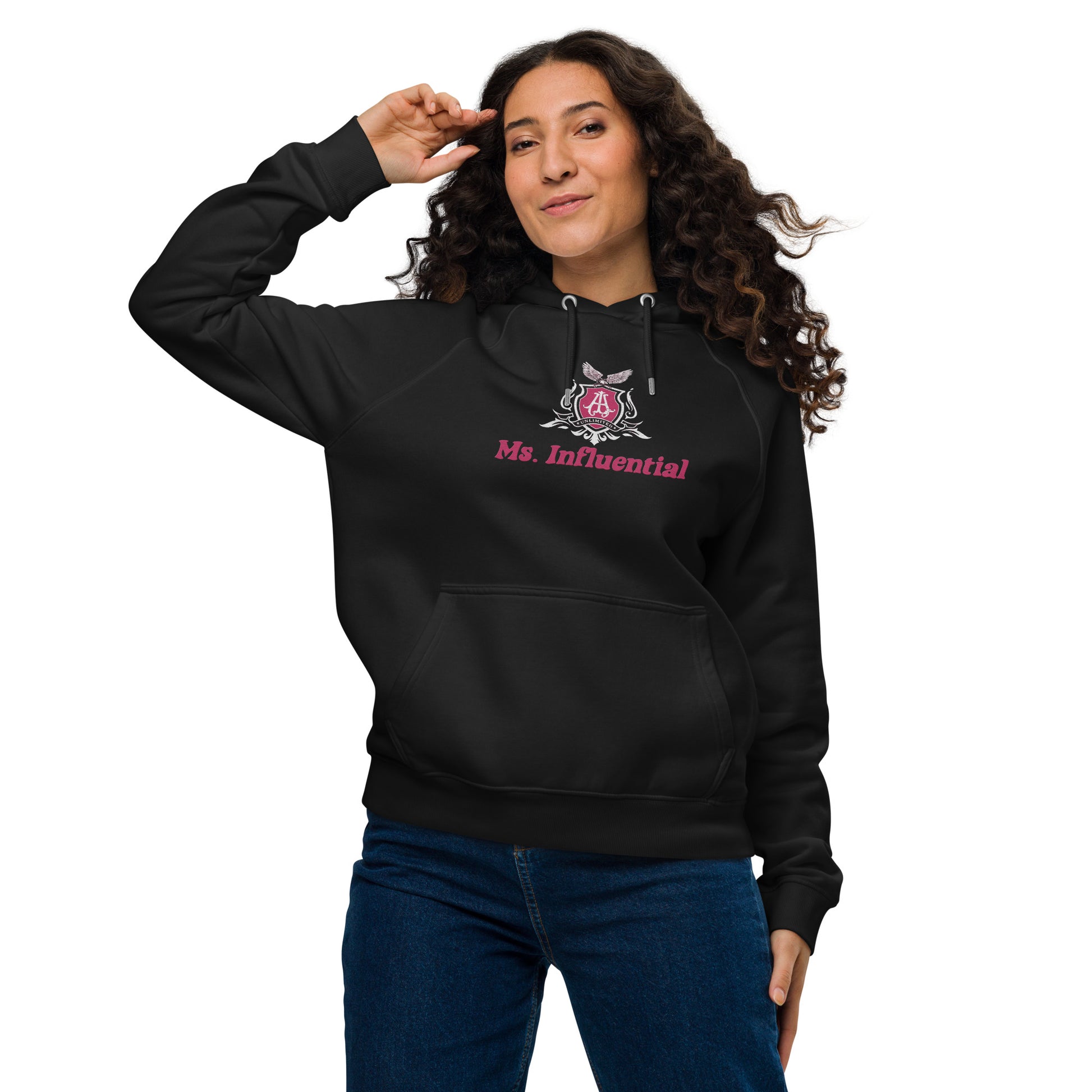 Ms. Influential Graphic Hoodie - American Luxury Unlimited