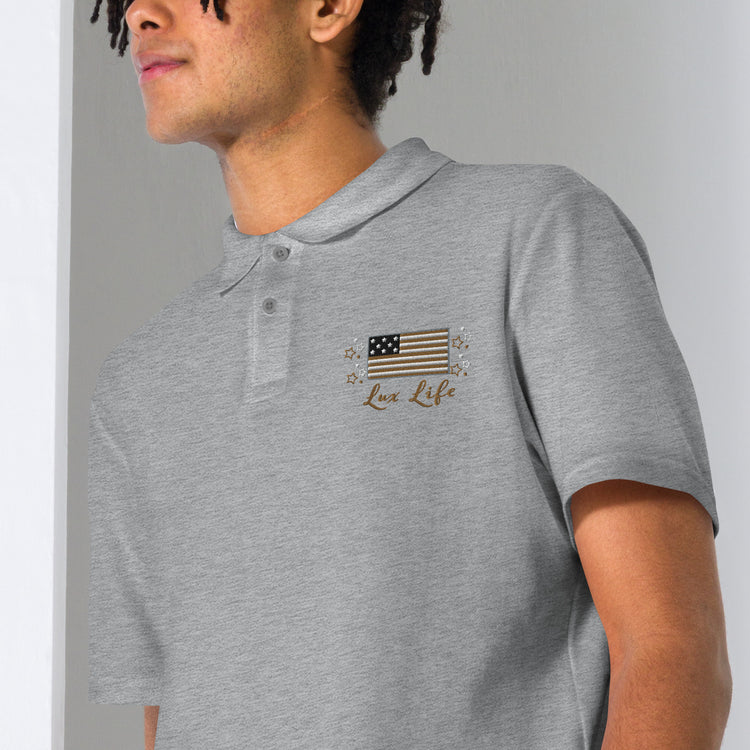 Lux Life Pique Polo Shirt - American Luxury Unlimited