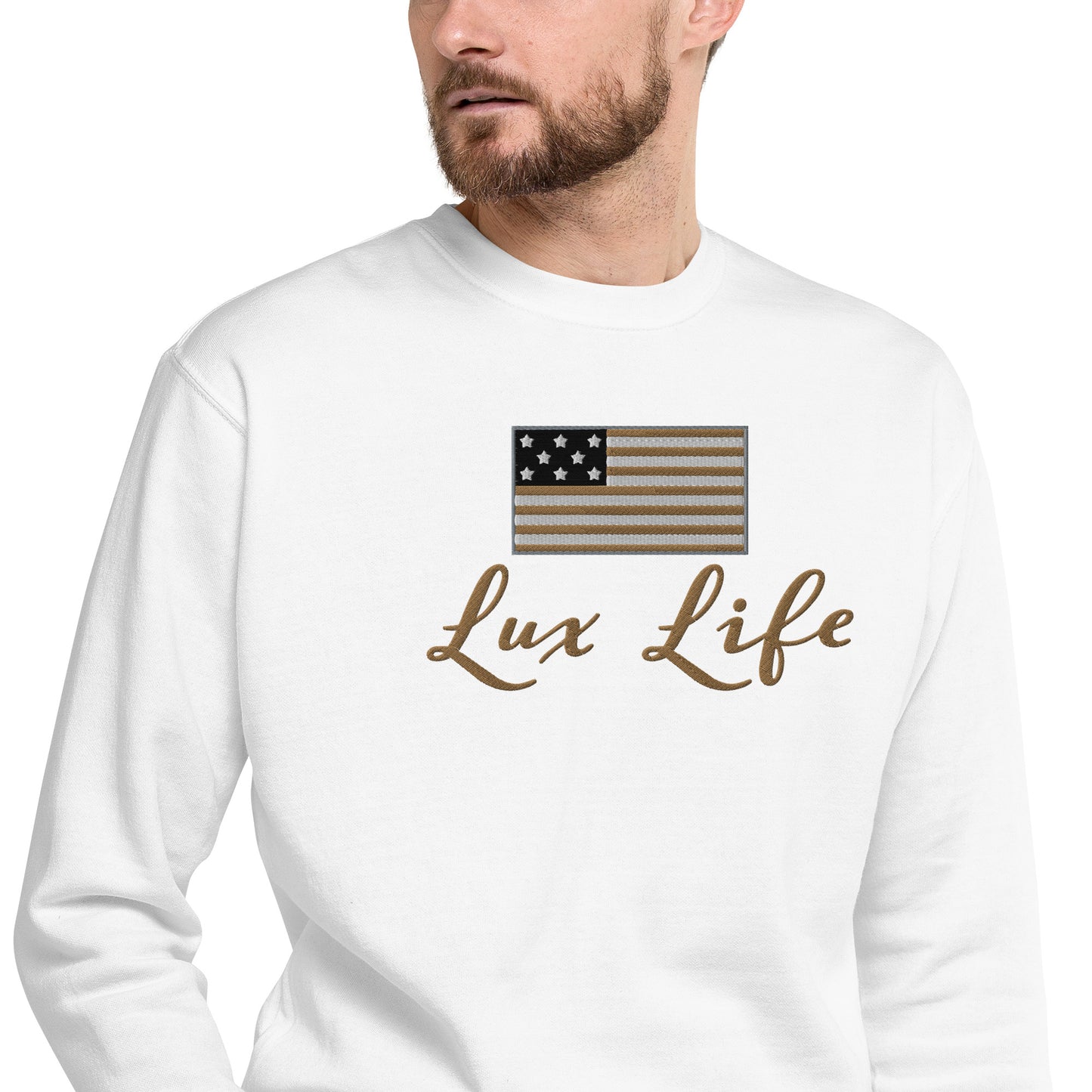 American Lux Life Premium Embroidered Sweatshirt