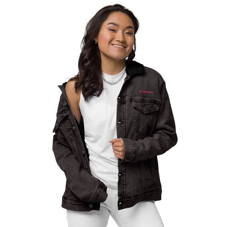 Ms. Influential Denim Sherpa Jacket - American Luxury Unlimited