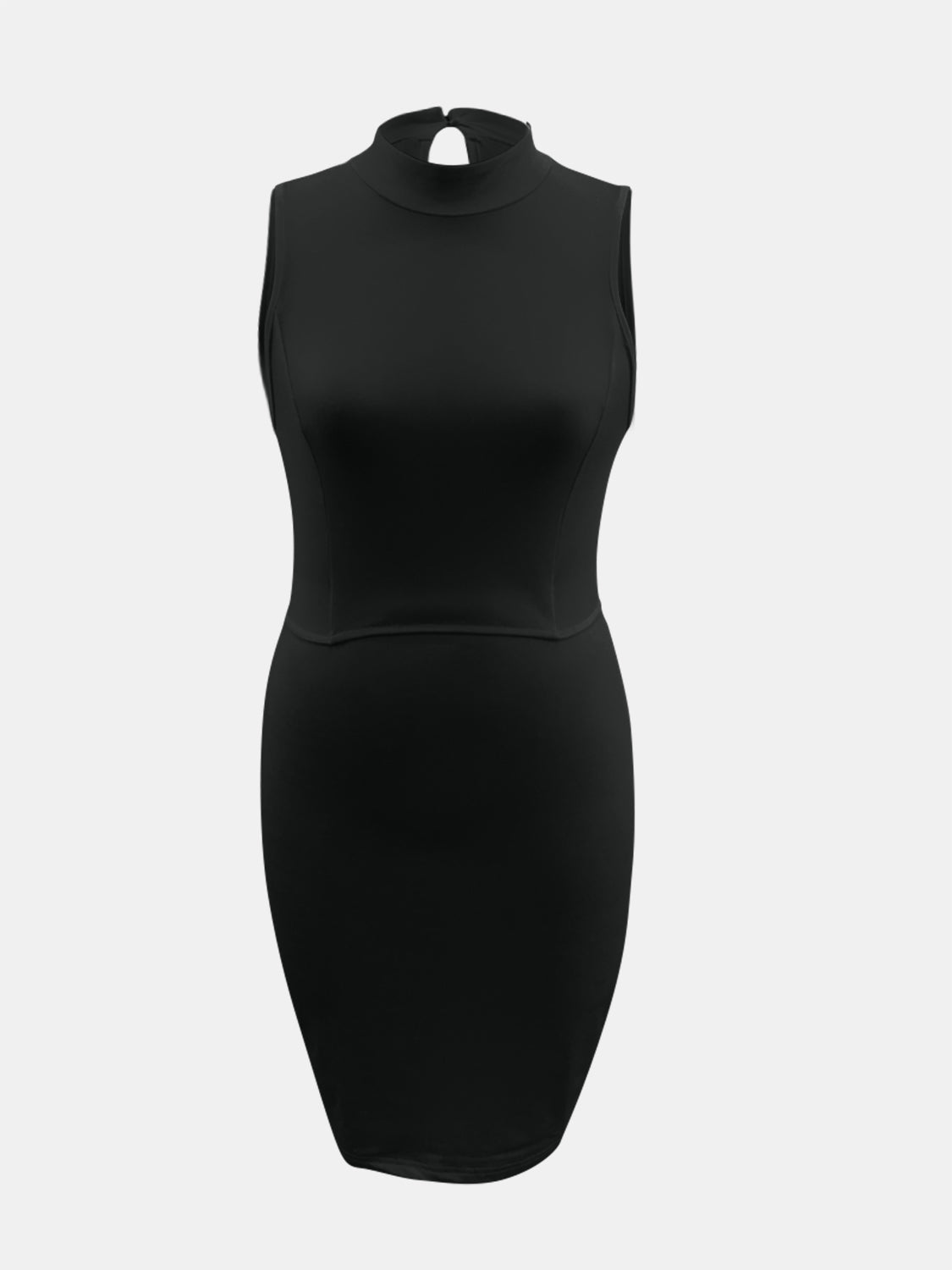 Cutout Mock Neck Sleeveless Dress Cutout Mock Neck Sleeveless Dress