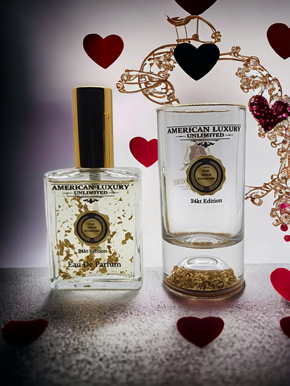 The Gold Standard Men's Fragrance/Shot Glass V-day Gift Set - American Luxury Unlimited 