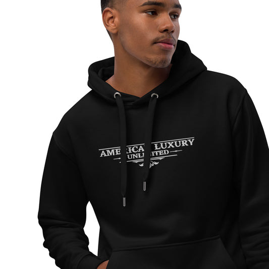 ALU White Embroidered Hoodie - American Luxury Unlimited