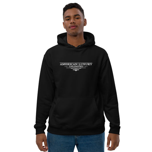 ALU White Embroidered Hoodie - American Luxury Unlimited