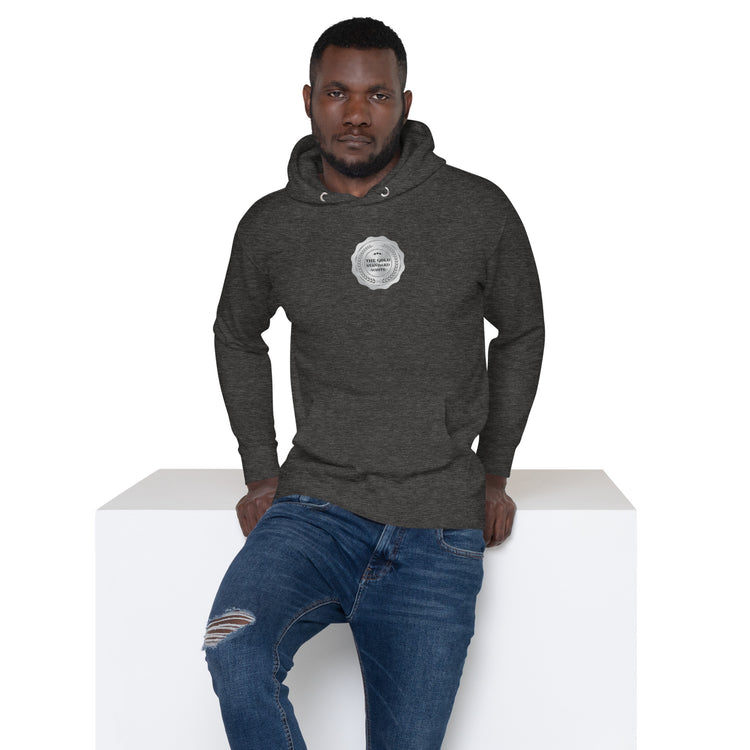 ALU The Gold Standard White Embroidered Hoodie - American Luxury Unlimited 