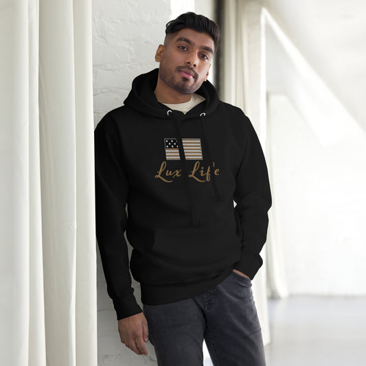 American Lux Life Embroidered Hoodie - American Luxury Unlimited 