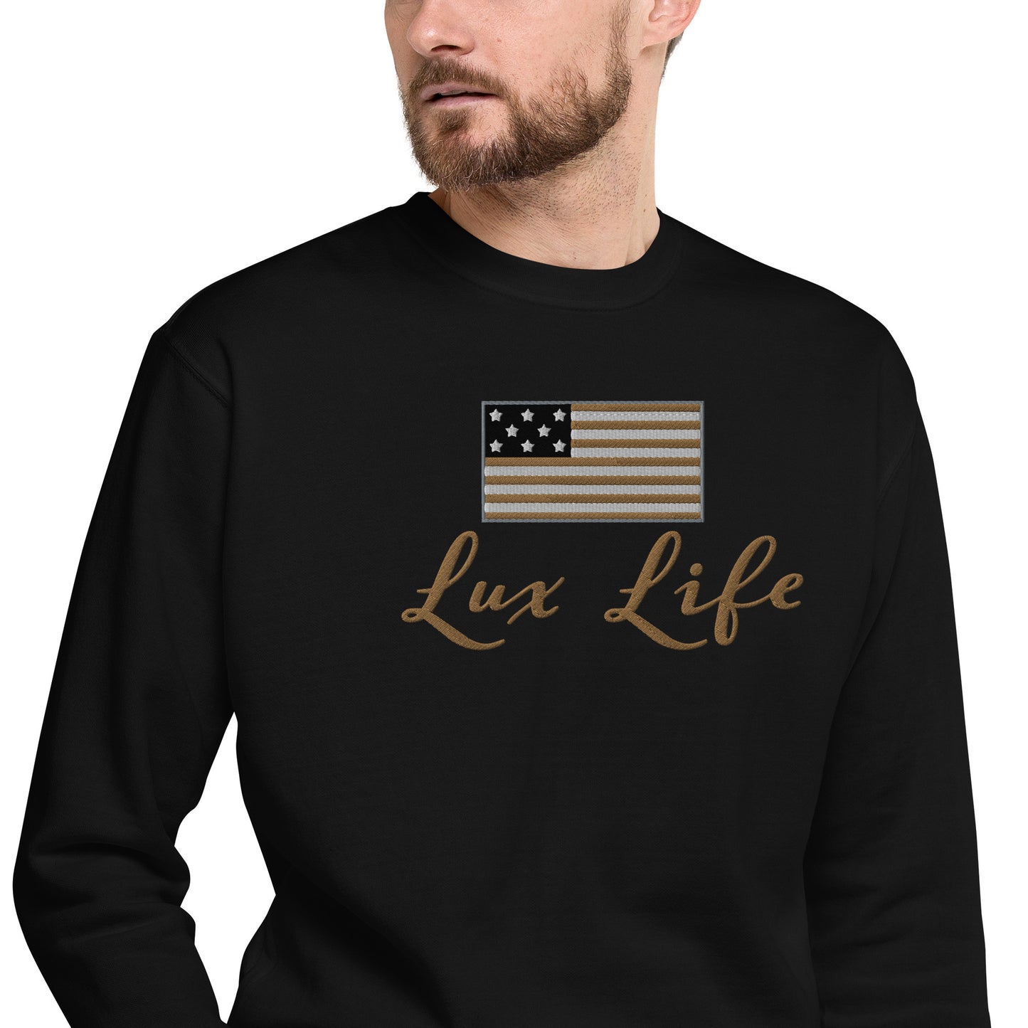 American Lux Life Premium Embroidered Sweatshirt