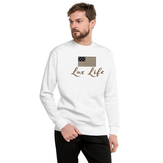 American Lux Life Premium Embroidered Sweatshirt - American Luxury Unlimited 