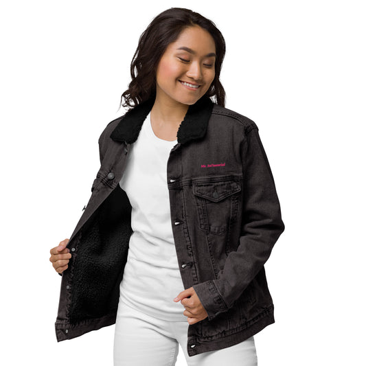Ms. Influential Denim Sherpa Jacket - American Luxury Unlimited