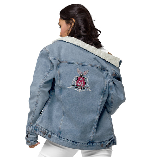 Ms. Influential Denim Sherpa Jacket - American Luxury Unlimited 